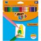 Színes ceruza készlet, BIC KIDS Tropicolors, 24 különböző szín (BC9375182)