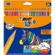 Színes ceruza készlet, BIC KIDS Evolution Stripes, 24 különböző szín (BC950525)