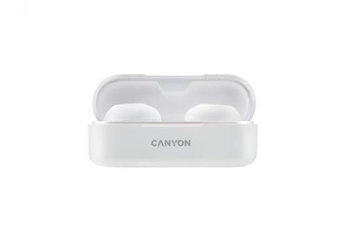 Fülhallgató, TWS vezeték nélküli, Bluetooth 5.0, CANYON TWS-1, fehér (CABTHS1W)