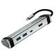 USB elosztó-HUB/dokkoló, USB-C/USB 3.0/HDMI, CANYON DS-3 (CATDS03DG)