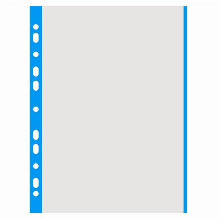 Genotherm, lefűzhető, színes szélű, A4, 40 mikron, narancsos felület, DONAU, kék (D1774K)