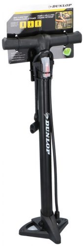 Dunlop álló kerékpár pumpa, 67,5 cm, max 12 bar, 100cm tömlő, Presta- Dunlop és Schrader