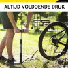 Dunlop álló kerékpár pumpa, 67,5 cm, max 12 bar, 100cm tömlő, Presta- Dunlop és Schrader