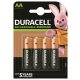 Tölthető elem, AA ceruza, 4x2500 mAh, DURACELL (DUAKU003)