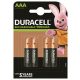 Tölthető elem, AAA mikro, 4x900 mAh, DURACELL (DUAKU006)