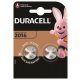 Gombelem, CR2016, 2 db, DURACELL (DUEL20162)