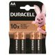 Elem, AA ceruza, 4 db, DURACELL Basic (DUELAADL4)