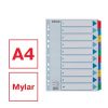 Regiszter, karton, A4, 1-10, ESSELTE Mylar (E100161)