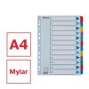 Regiszter, karton, A4, 1-12, ESSELTE Mylar (E100162)