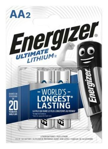 Elem, AA ceruza, 2 db, Lítium, ENERGIZER Ultimate Lithium (EEAA2L)