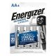 Elem, AA ceruza, 4 db, Lítium, ENERGIZER Ultimate Lithium (EEAA4L)