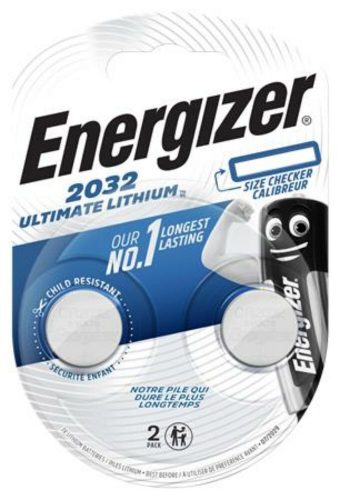 Gombelem, lítium, CR2032, 2 db, ENERGIZER Ultimate (EECR2032L)