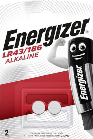 Gombelem, LR43/186, 2 db, ENERGIZER (EELR43D)