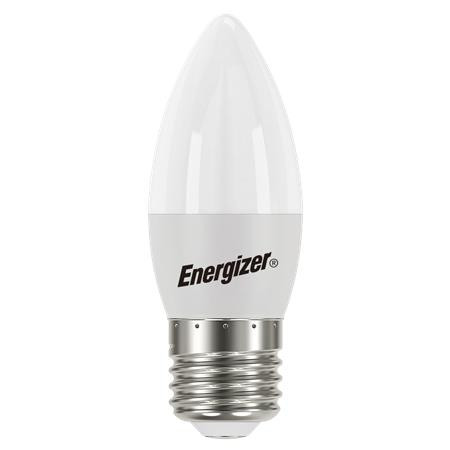 LED izzó, E27, gyertya, 4,9W (40W), 470lm, 3000K, ENERGIZER (ELED10)