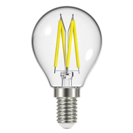 LED izzó, E14, filament kisgömb, 4W (40W), 470lm, 2700K, ENERGIZER (ELED23)