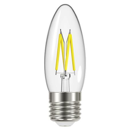 LED izzó, E27, filament gyertya, 4W (40W), 470lm, 2700K, ENERGIZER (ELED25)