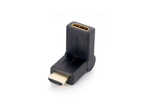 Adapter, HDMI-HDMI átalakító, 90°-ban hajlítható, EQUIP (EP118911)