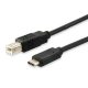 Átalakító kábel, USB-C-USB-B 2.0, 1m, EQUIP (EP12888207)