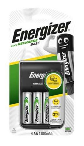 Elemtöltő, AA ceruza/AAA mikro, 4x1300mAh AA, ENERGIZER Base (ETL11)