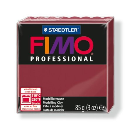 Gyurma, 85 g, égethető, FIMO Professional, bordó (FM800423)