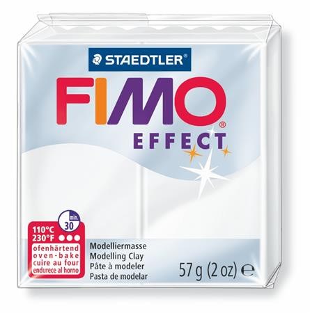 Gyurma, 57 g, égethető, FIMO Effect, áttetsző (FM8020014)