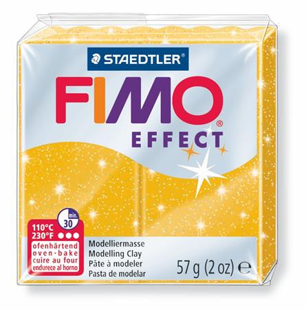 Gyurma, 57 g, égethető, FIMO Effect, csillámos arany (FM8020112)