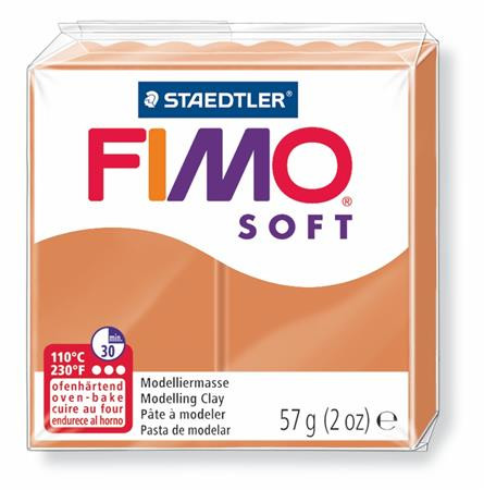 Gyurma, 57 g, égethető, FIMO Soft, konyak (FM802076)