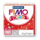 Gyurma, 42 g, égethető, FIMO Kids, glitteres piros (FM8030212)