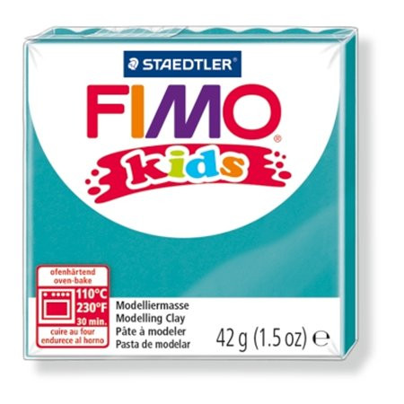 Gyurma, 42 g, égethető, FIMO Kids, türkiz (FM803039)