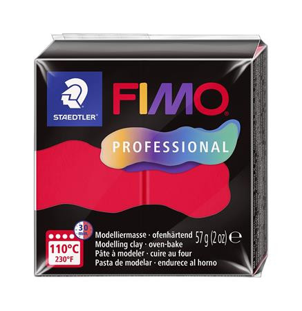 Gyurma, 57 g, égethető, FIMO Professional, piros (FM8040200)