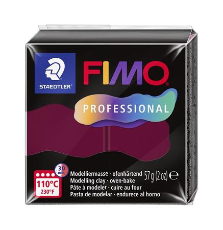 Gyurma, 57 g, égethető, FIMO Professional, bordeaux (FM804023)