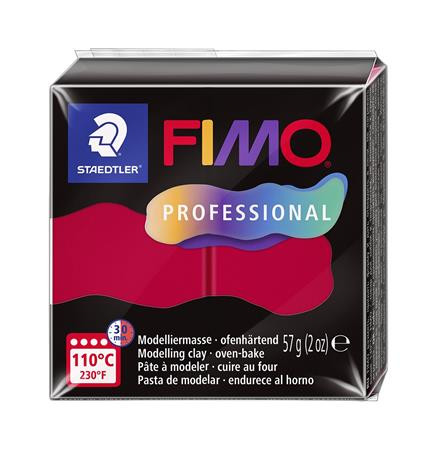 Gyurma, 57 g, égethető, FIMO Professional, kármin (FM804029)