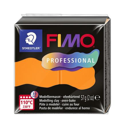 Gyurma, 57 g, égethető, FIMO Professional, narancs (FM80404)