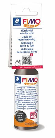 Folyékony gyurma, 50ml, égethető, FIMO Effect, fekete (FM80509)