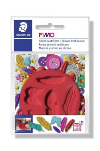 Szilikonos nyomóforma, FIMO, madártollak (FM872521)