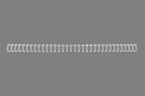 Spirál, fém, 31, 12,5 mm, 115 lap, GBC WireBind, ezüst (GBC810897)