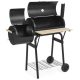 2in1 faszenes BBQ grill és smoker