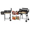 2in1 faszenes BBQ grill és smoker