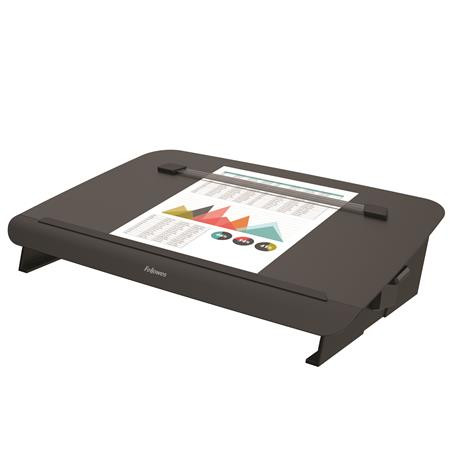 Író pad/dokumentumtartó, FELLOWES Hana™, fekete (IFW80557)