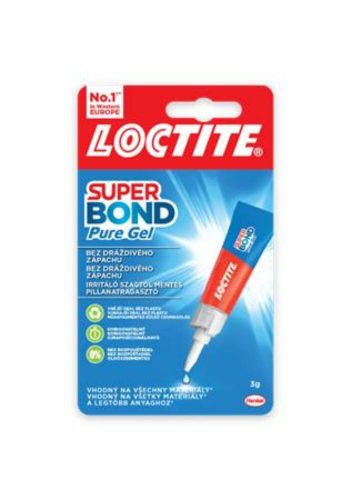 Pillanatragasztó gél, 3 g, HENKEL Loctite Super Bond Pure Gél (IH2733271)