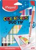 Filctoll készlet, MAPED Color'Peps Duo Tip, 10 különböző szín (IMA849010)