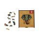 Puzzle, fa, A4, 90 darabos, PANTA PLAST Elephant (INP422000401)