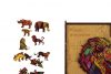 Puzzle, fa, A4, 90 darabos, PANTA PLAST Mosaic Lion (INP422000404)