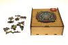 Puzzle, fa, A4, 100 darabos, PANTA PLAST Mandala Turtle (INP422000407)