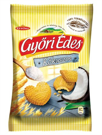 Keksz, 180 g, GYŐRI Győri édes, kókuszos (KHE023)