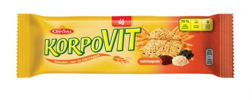 Korpovit keksz, 174 g, GYŐRI, sokmagvas (KHE267)