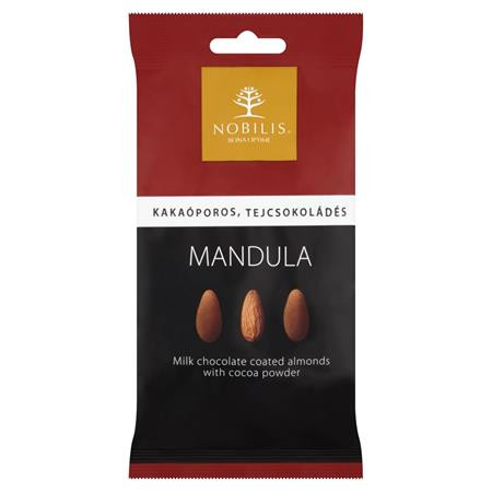 Mandula, 100 g, NOBILIS, kakaós-tejcsokoládés (KHE290)