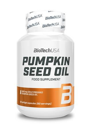 Étrend-kiegészítő tabletta, 60 tabletta, BIOTECH USA Pumpkin Seed Oil (KHEBIOUSA104)