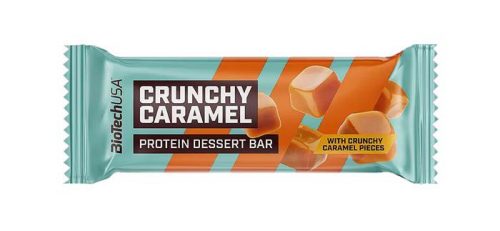 Fehérjeszelet, gluténmentes, 50g, BIOTECH USA Protein Dessert Bar, Crunchy Caramel (KHEBIOUSA69)