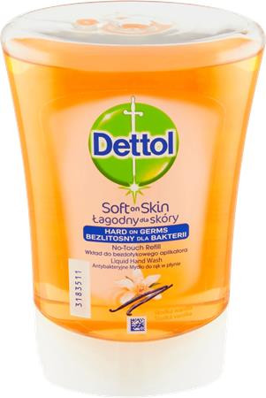 Folyékony szappan utántöltő, 250 ml, DETTOL, méz-vanília (KHH840)